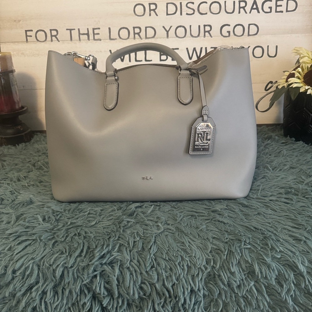 Polo by Ralph Lauren Gray Tote Bag